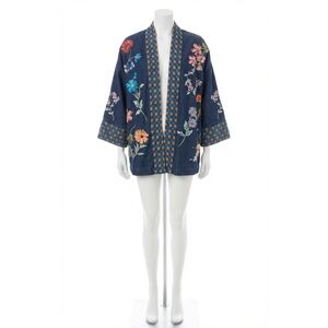 NEW JOHNNY WAS evangeline cropped kimono in denim